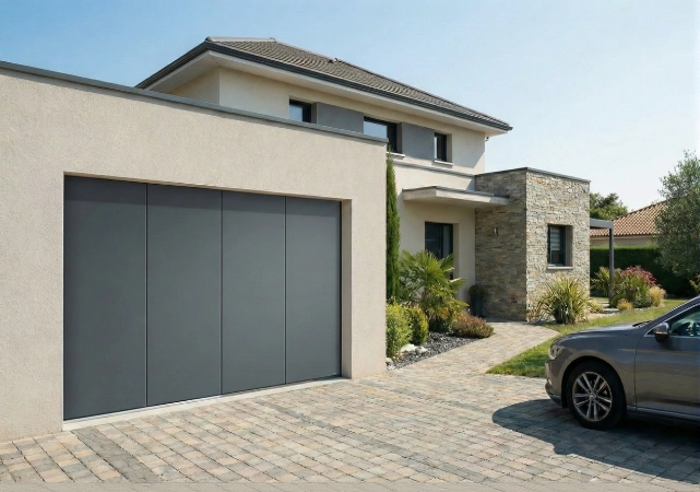 Porte de garage latérale sur mesure