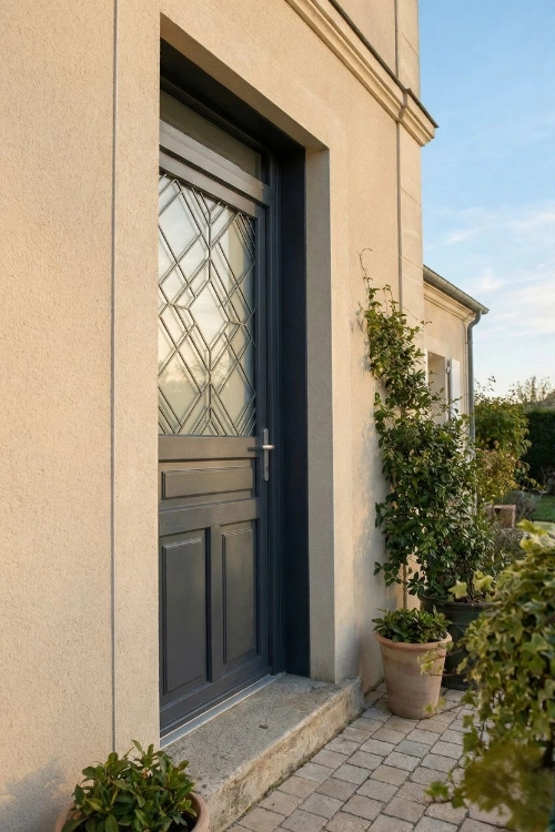 Porte d'entrée PVC sur mesure