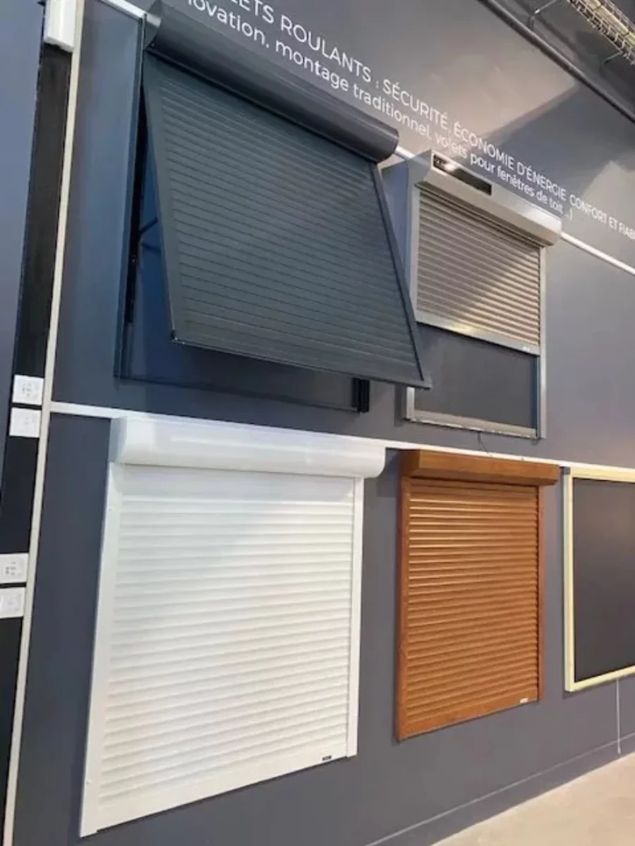 Volets roulants PVC showroom